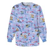 Let Me Shine Jewel Neck Snap Front Warm-Up